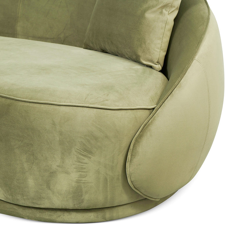 4 Seater Fabric Sofa - Elegant Sage - View 6