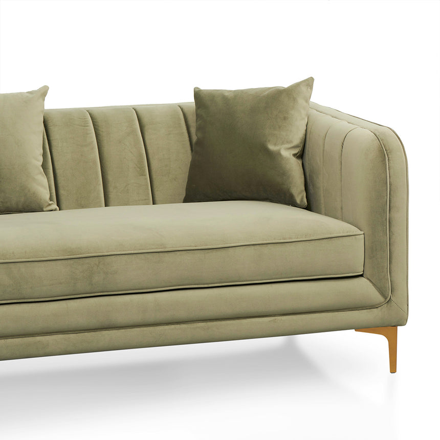 3 Fabric Seater Sofa - Elegant Sage - View 7