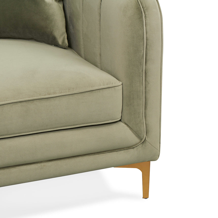 3 Fabric Seater Sofa - Elegant Sage - View 8