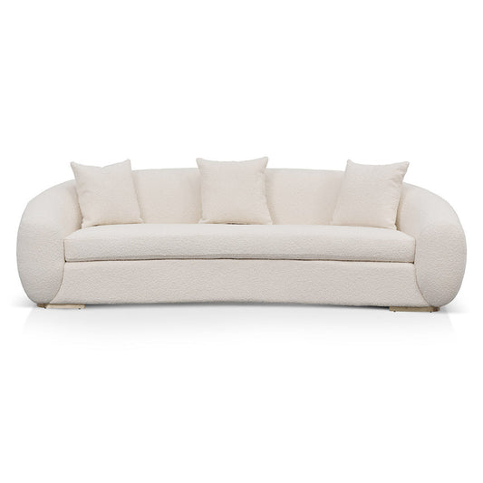 CLC8535-FS 3 Seater Sofa - Ivory White Boucle