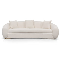 CLC8535-FS 3 Seater Sofa - Ivory White Boucle