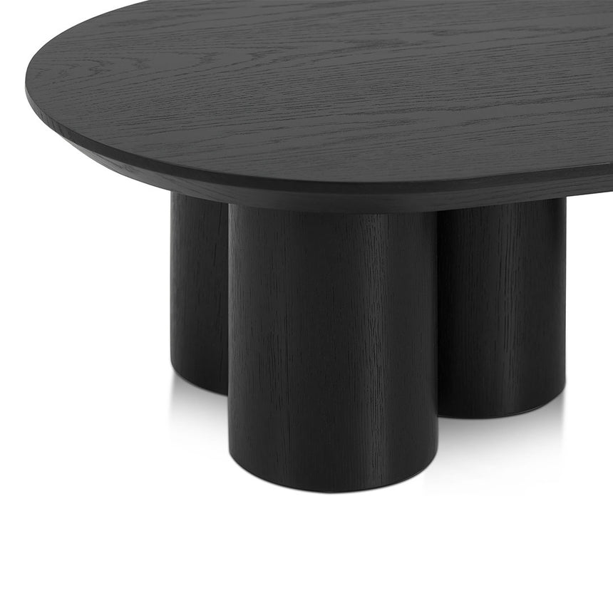 1.3m Coffee Table - Full Black - View 5