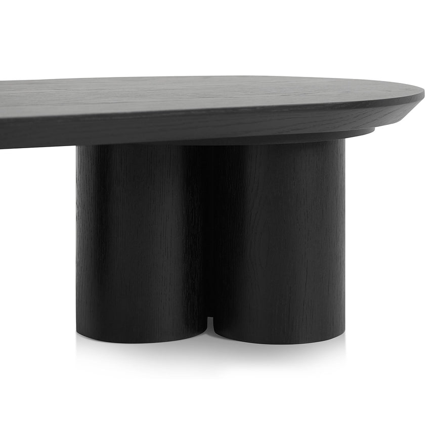 1.3m Coffee Table - Full Black - View 6
