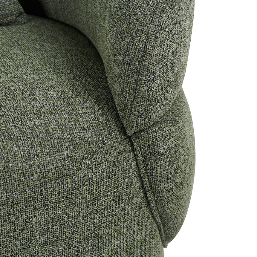 Swivel Armchair - Moss Green - View 5