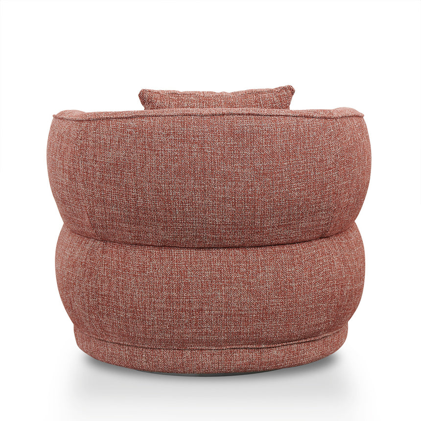 Swivel Armchair - Moss Rust Orange - View 9