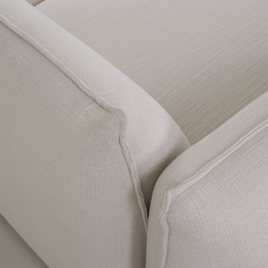 3 Seater Left Chaise Sofa | Beige | Myka Home - View 5