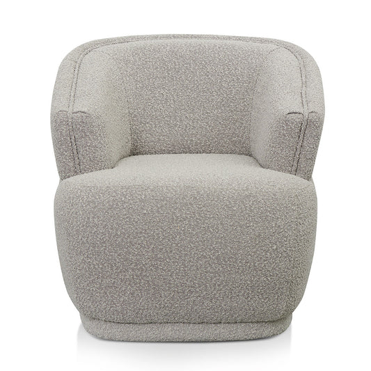Fabric Armchair | Ash Grey Boucle | Myka Home