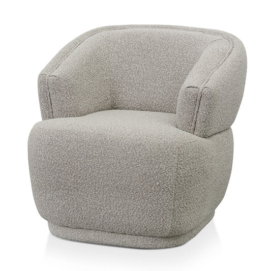 Fabric Armchair | Ash Grey Boucle | Myka Home