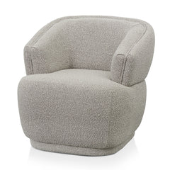 Fabric Armchair | Ash Grey Boucle | Myka Home