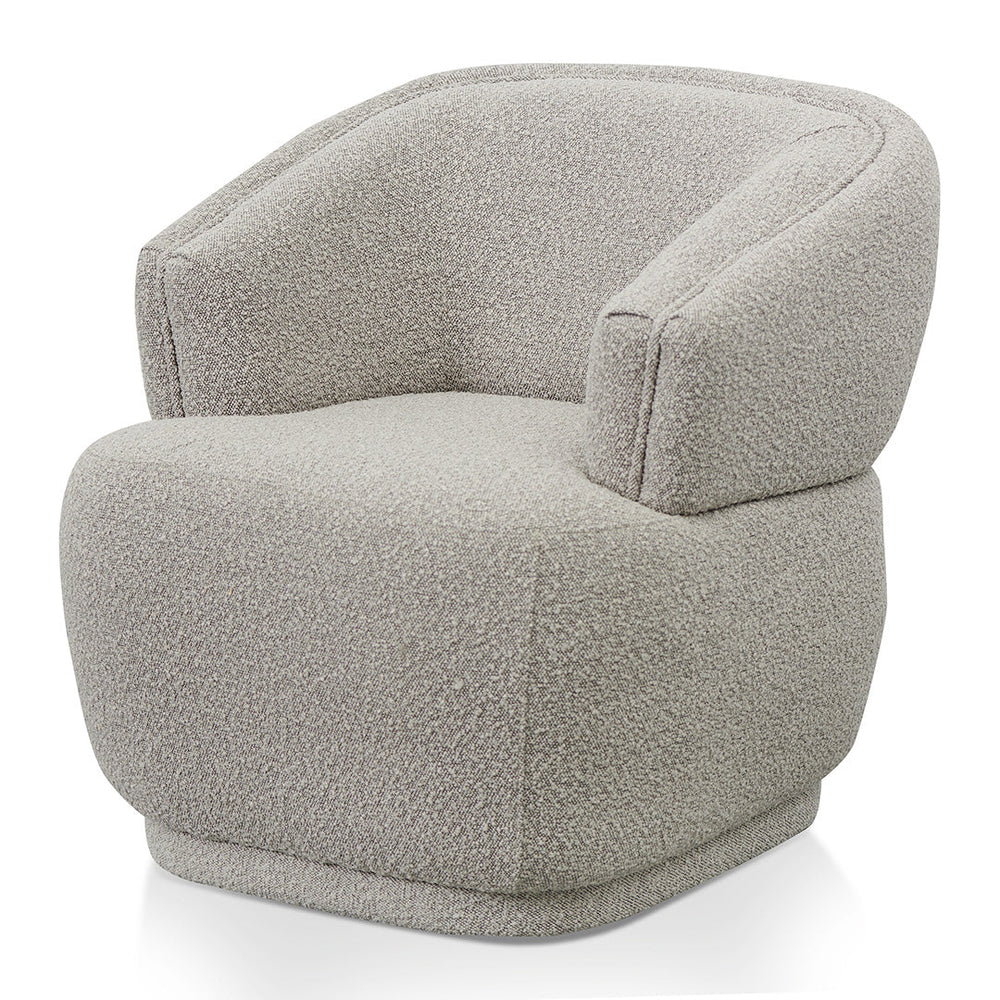 Fabric Armchair | Ash Grey Boucle | Myka Home - View 5