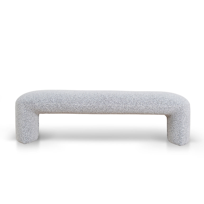 1.5m Long Ottoman Bench | Pepper Boucle | Myka Home - View 2