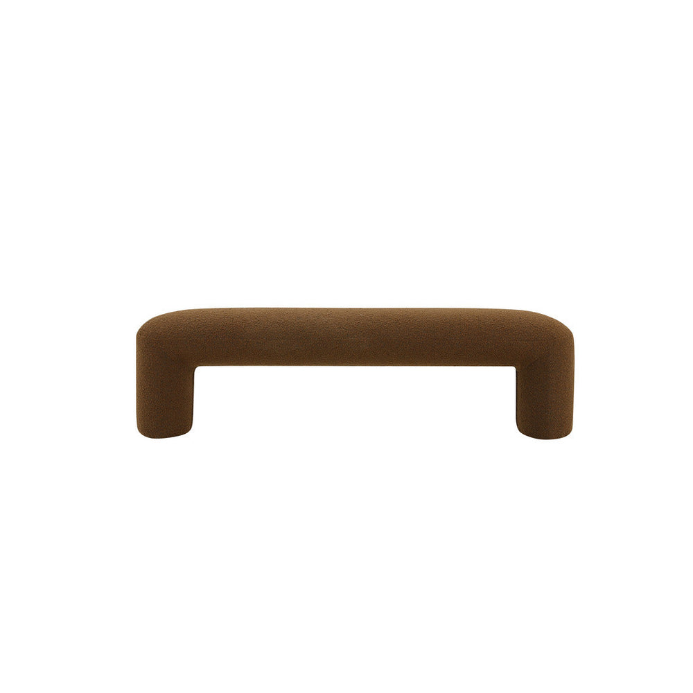 1.5m Long Ottoman Bench | Brown Boucle | Myka Home - View 2