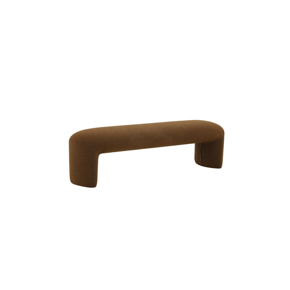 1.5m Long Ottoman Bench | Brown Boucle | Myka Home