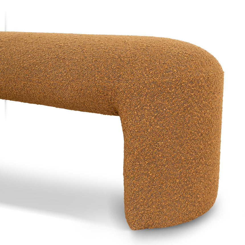 1.5m Long Ottoman Bench | Brown Boucle | Myka Home - View 4
