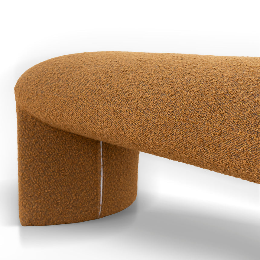1.5m Long Ottoman Bench | Brown Boucle | Myka Home - View 5