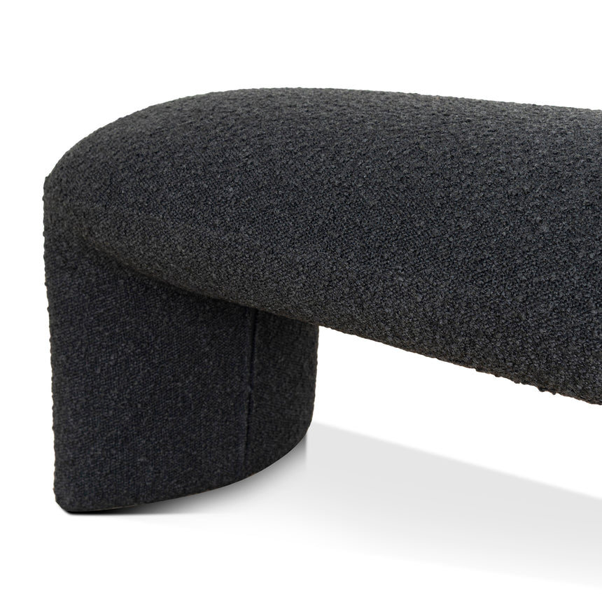 1.5m Long Ottoman Bench | Charcoal Boucle | Myka Home - View 5