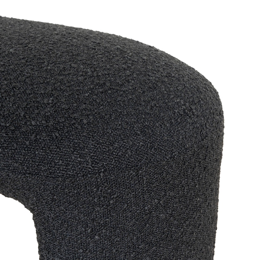 1.5m Long Ottoman Bench | Charcoal Boucle | Myka Home - View 6