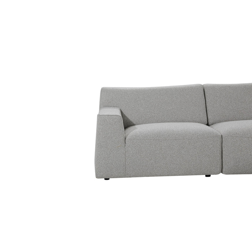 3 Seater Right Chaise Sofa | Clay Grey | Myka Home - View 4