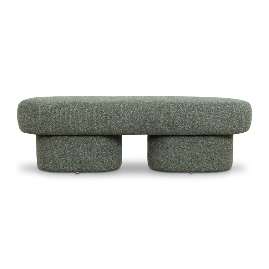 1.5m Long Ottoman Bench | Hunter Green | Myka Home - View 3