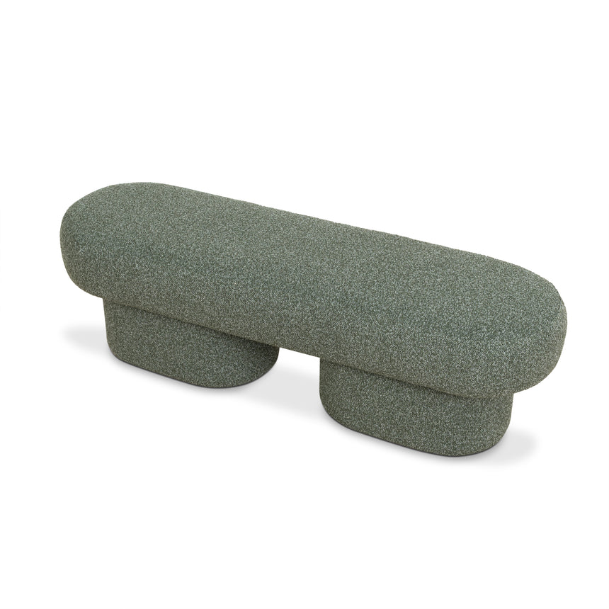 1.5m Long Ottoman Bench | Hunter Green | Myka Home - View 4