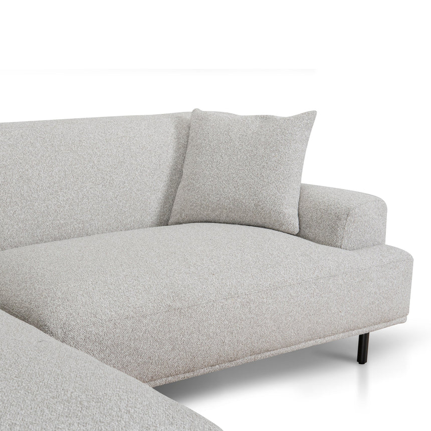 Left Chaise Sofa | Clay Grey | Myka Home - View 7