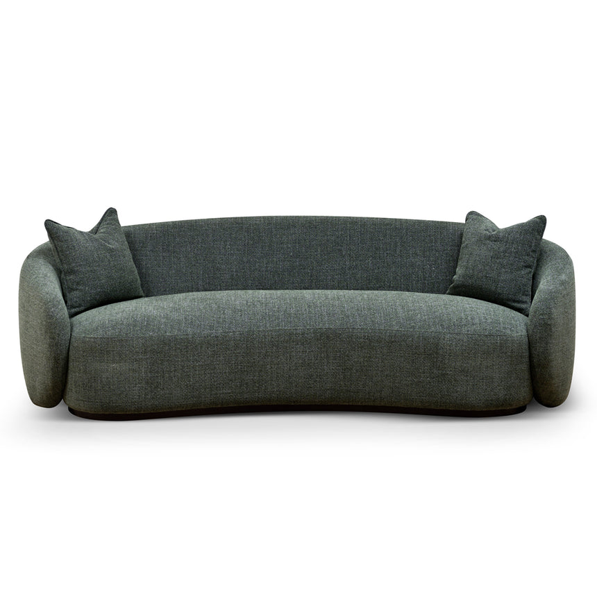 3 Seater Fabric Sofa | Moss Green | Myka Home - View 4