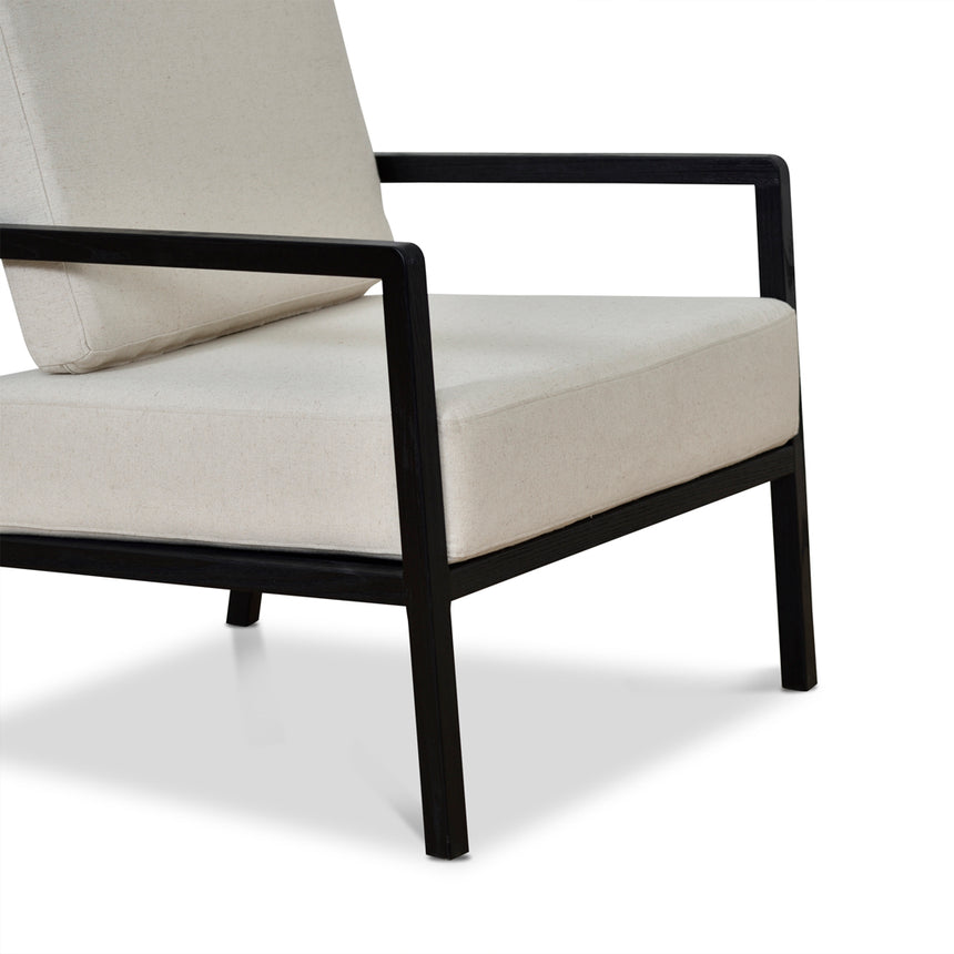 Black Elm Armchair | Light Beige | Myka Home - View 9