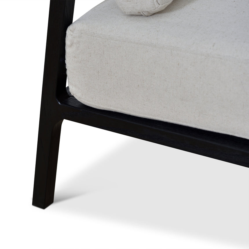 Black Elm Armchair | Light Beige | Myka Home - View 13