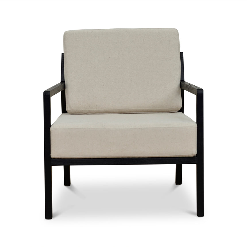 Black Elm Armchair | Light Beige | Myka Home - View 2