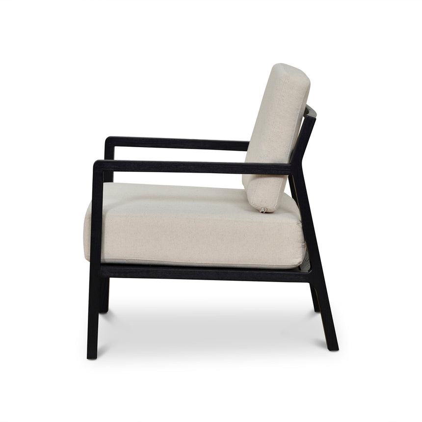 Black Elm Armchair | Light Beige | Myka Home - View 6