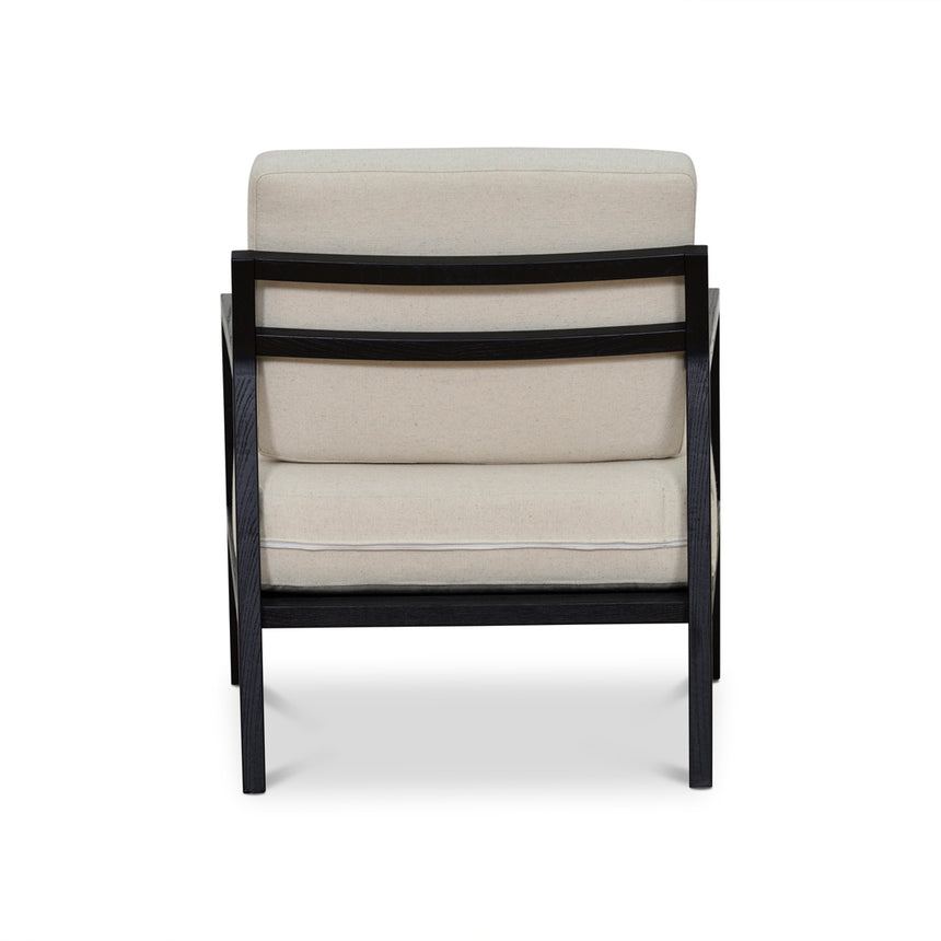 Black Elm Armchair | Light Beige | Myka Home - View 4