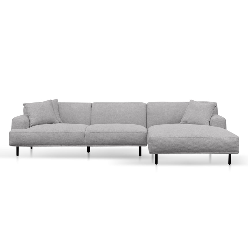 3 Seater Right Chaise Fabric Sofa | Sterling Sand | Myka Home - View 2