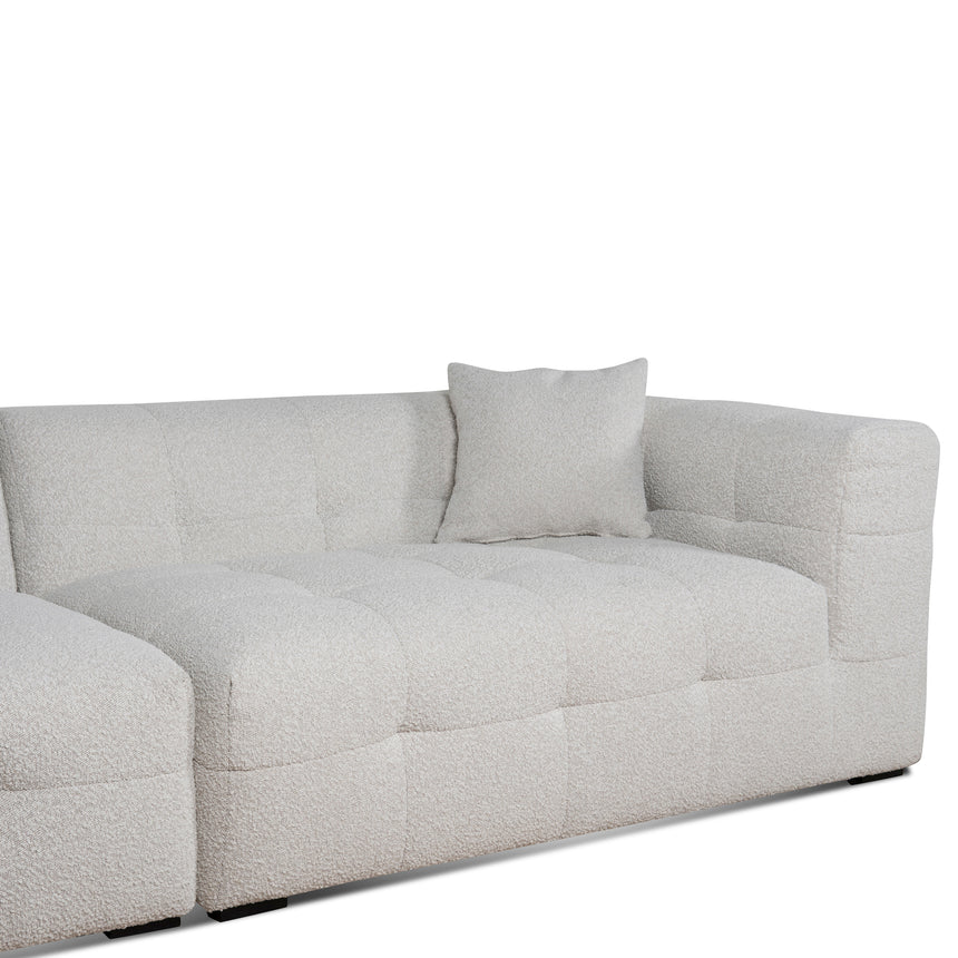 4 Seater Left Chaise Sofa | Pearl Boucle | Myka Home - View 7