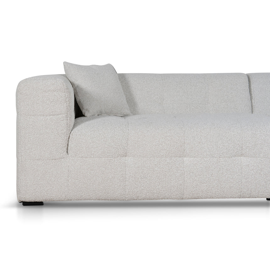 4 Seater Right Chaise Sofa | Pearl Boucle | Myka Home - View 4
