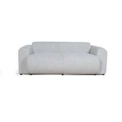 3 Seater Fabric Sofa | Silver Grey Boucle | Myka Home