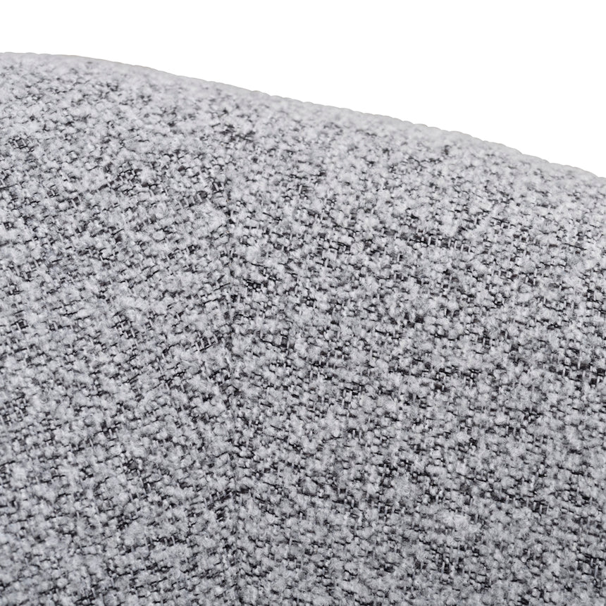 Fabric Armchair | Light Grey Fleck - Black Oak | Myka Home - View 13