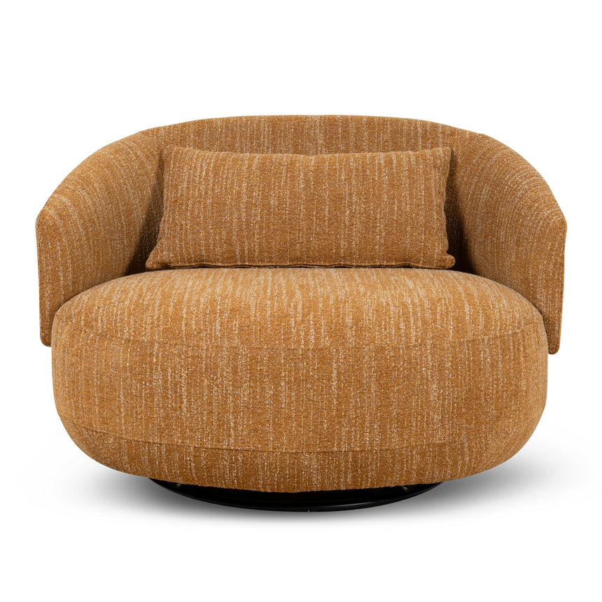 Swivel Armchair | Ginger Brown | Myka Home - View 2