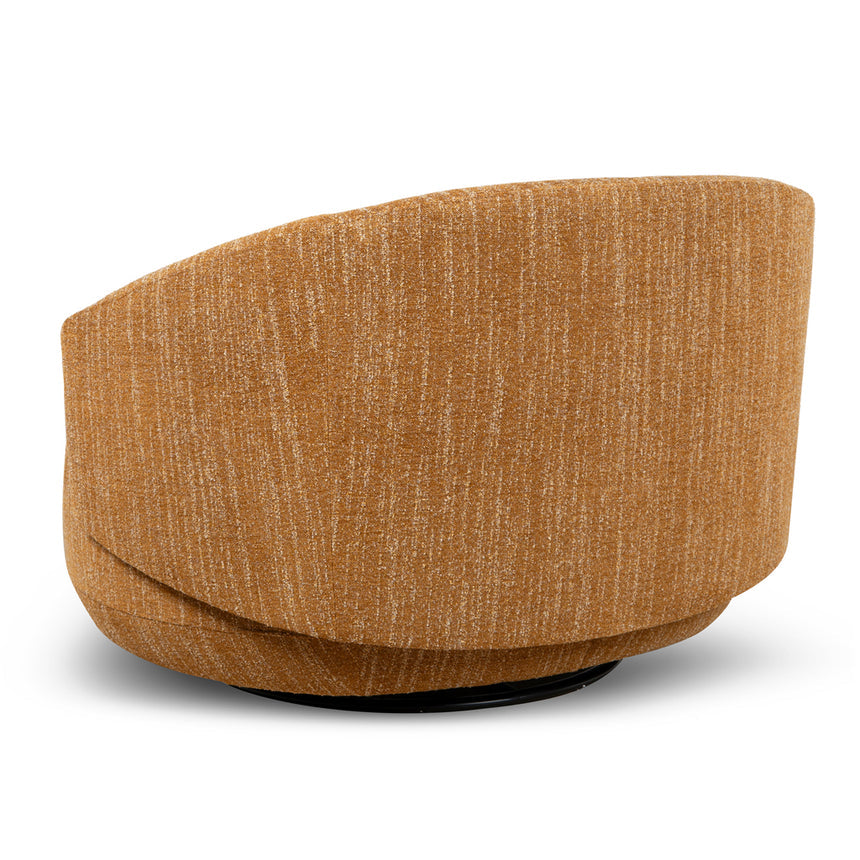 Swivel Armchair | Ginger Brown | Myka Home - View 4