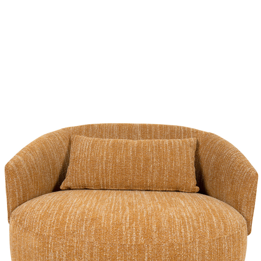 Swivel Armchair | Ginger Brown | Myka Home - View 6