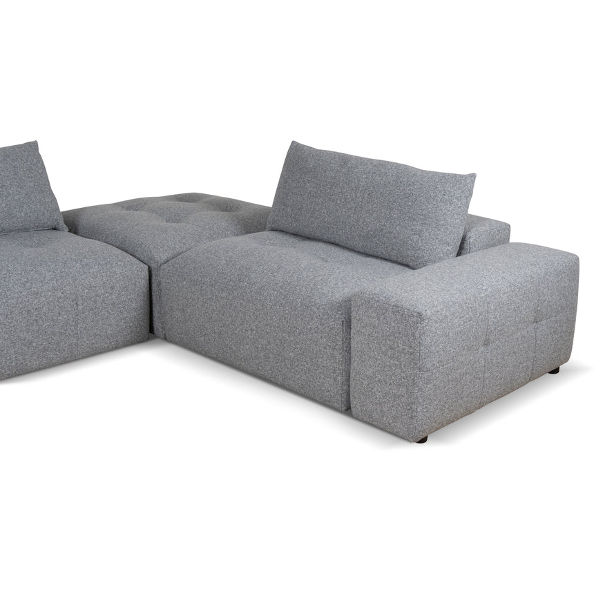 Right Chaise Fabric Sofa | Glacier Grey | Myka Home - View 8