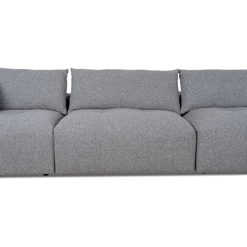 Right Chaise Fabric Sofa | Glacier Grey | Myka Home - View 11