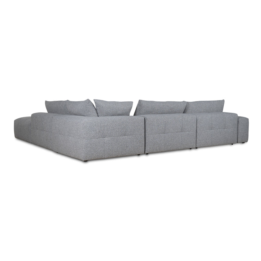 Right Chaise Fabric Sofa | Glacier Grey | Myka Home - View 9