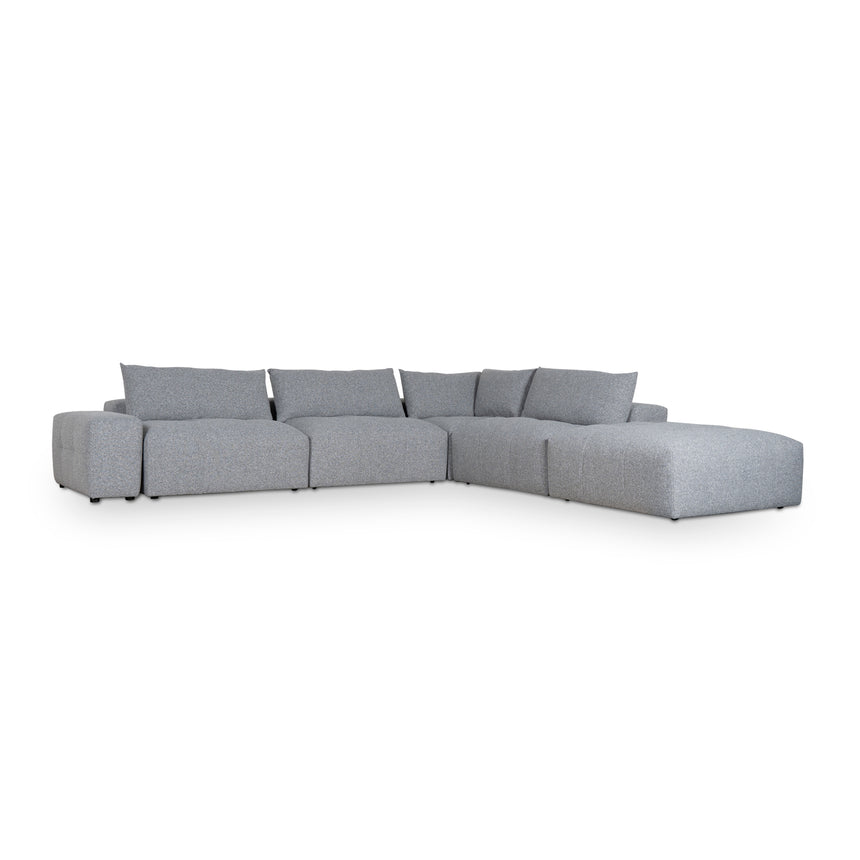 Right Chaise Fabric Sofa | Glacier Grey | Myka Home