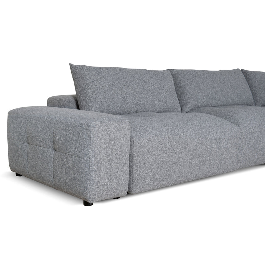 Right Chaise Fabric Sofa | Glacier Grey | Myka Home - View 10