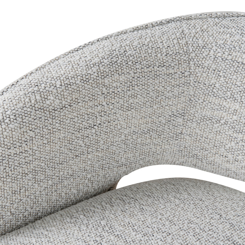 Fabric Armchair | Fog Grey | Myka Home - View 7