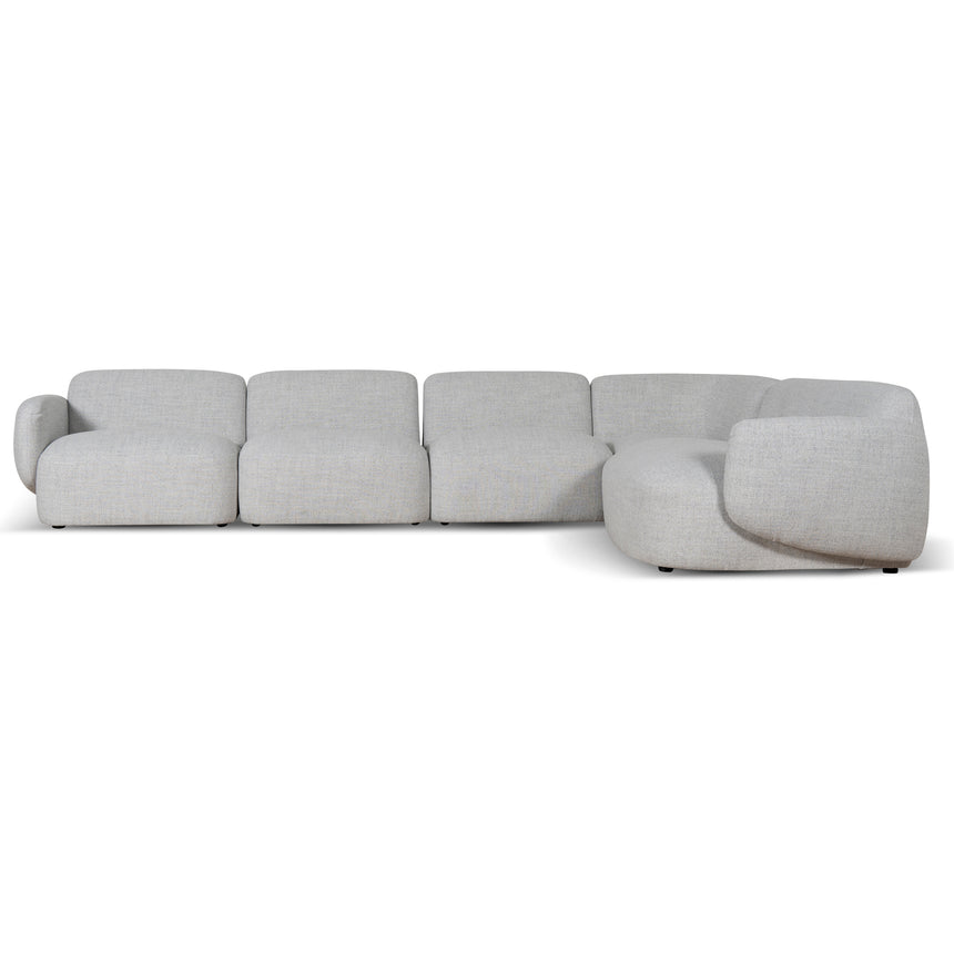 Right Chaise Modular Sofa | Cloud Grey | Myka Home - View 2