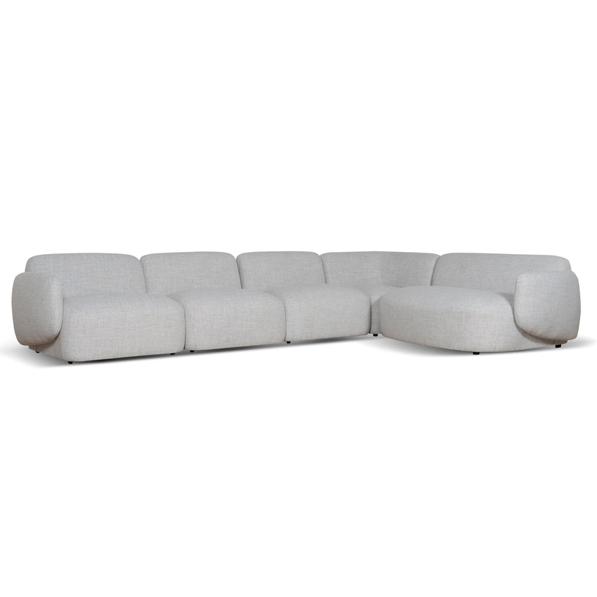 Right Chaise Modular Sofa | Cloud Grey | Myka Home
