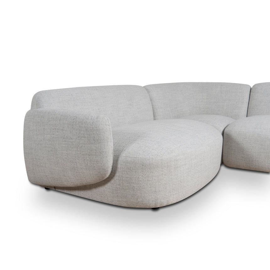 Left Chaise Modular Sofa | Cloud Grey | Myka Home - View 10