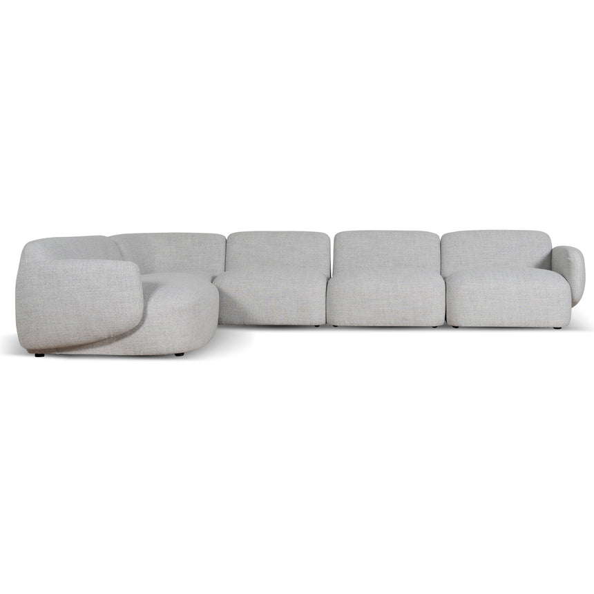 Left Chaise Modular Sofa | Cloud Grey | Myka Home - View 2