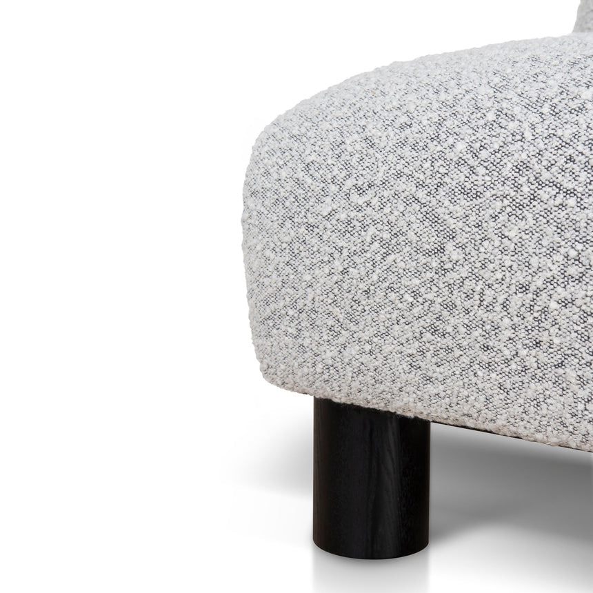 Armchair | Charcoal White Boucle | Myka Home - View 13